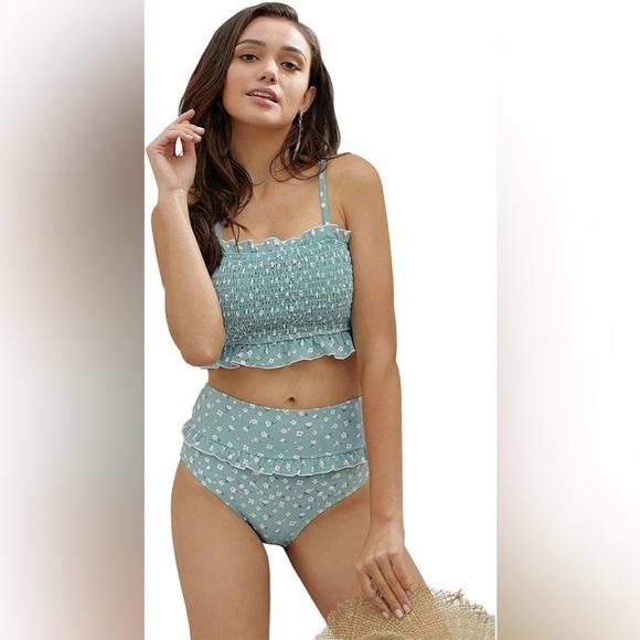 Ruched Top Bikini Set - Picture 1 of 8